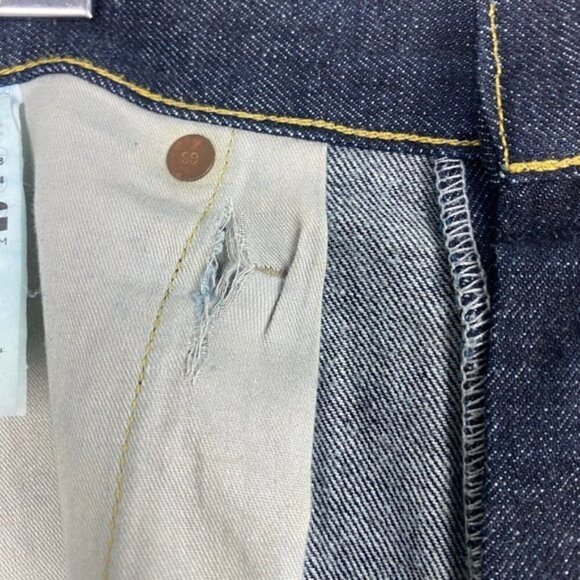 G Star Men's 3301 Straight Blue Dark Wash Lightly Distressed Jeans US 38 X 34 - Picture 7 of 16